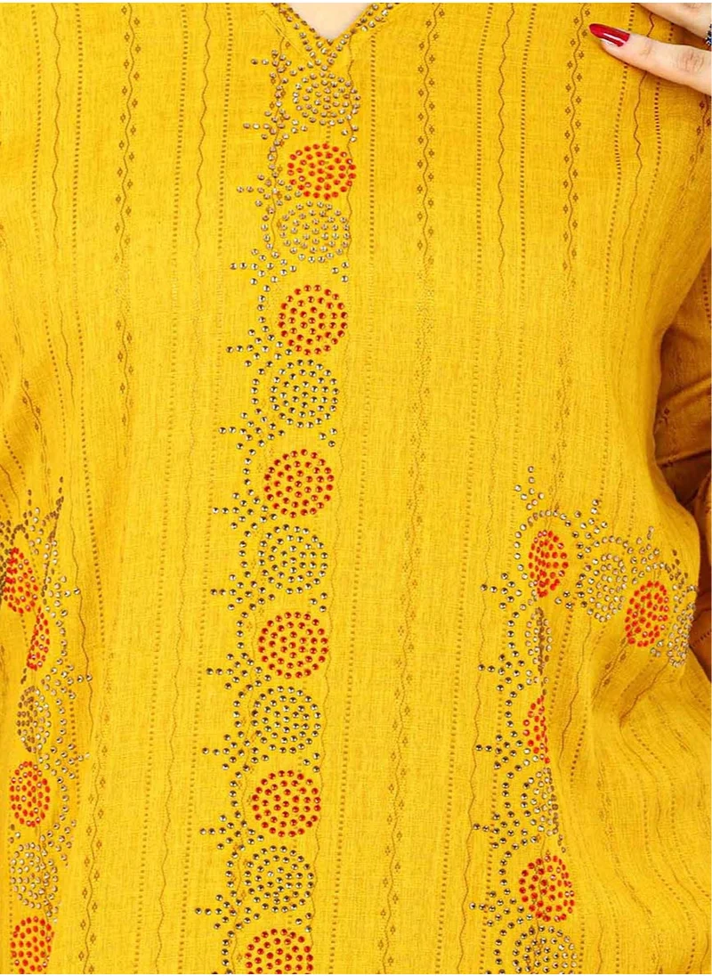 اكسا جلابية IK1292 اصفر