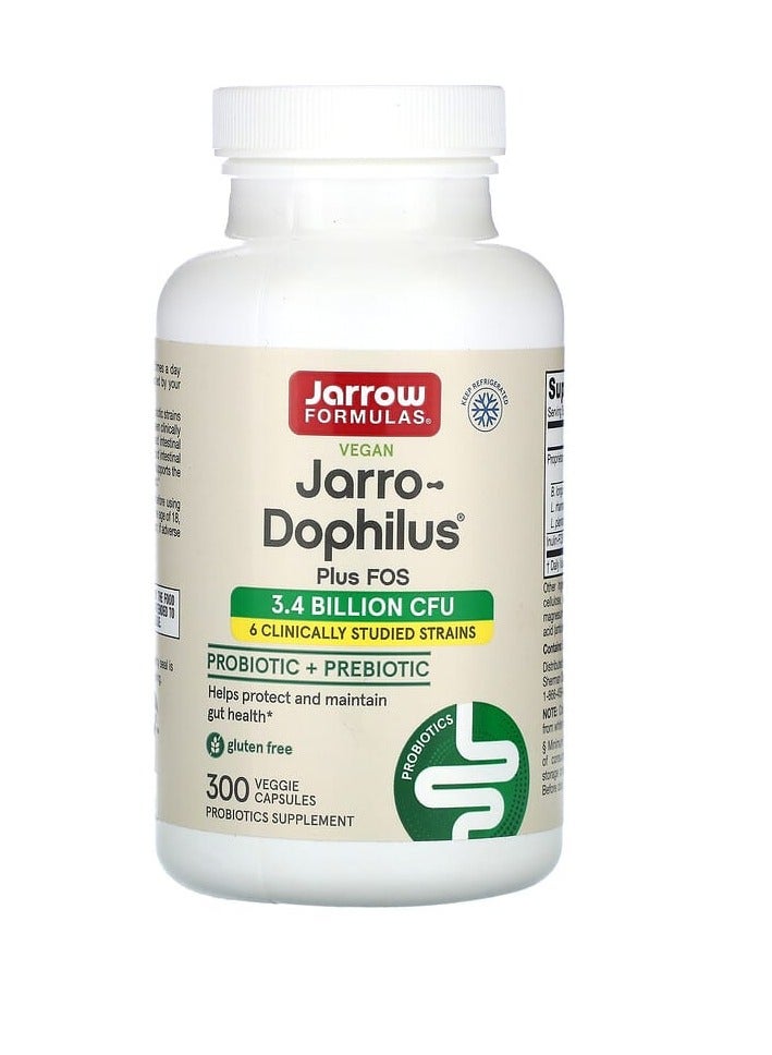 جارو فورملاز جارو-دوفيلوس بلس فوس النباتي، 300 كبسولة نباتية