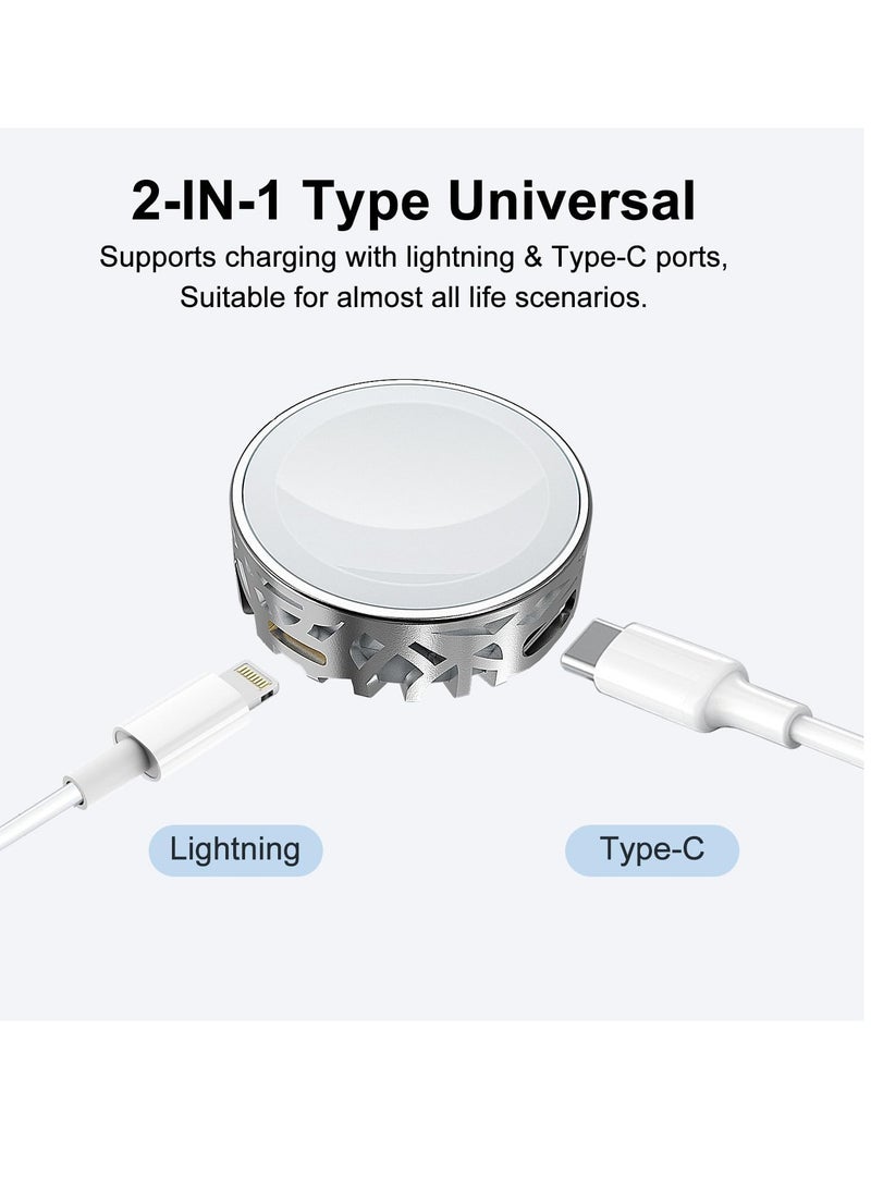 general Magnetic Fast Charging Cable for Apple Watch, Cute Aesthetic Travel 【Portable】 Magnetic Wireless Charging Compatible with iWatch Series Ultra/9/8/7/6/SE/SE2/5/4/3/2 - Image 5