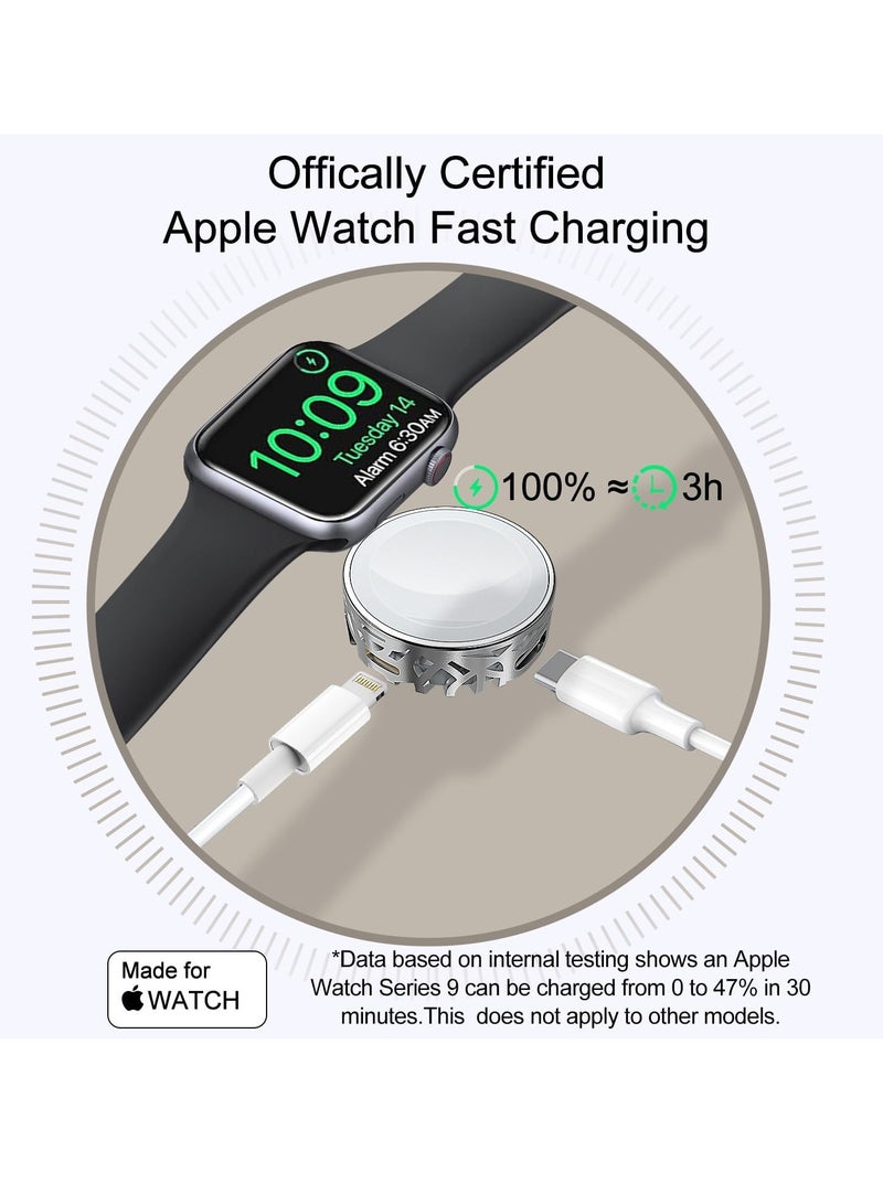 general Magnetic Fast Charging Cable for Apple Watch, Cute Aesthetic Travel 【Portable】 Magnetic Wireless Charging Compatible with iWatch Series Ultra/9/8/7/6/SE/SE2/5/4/3/2 - Image 3