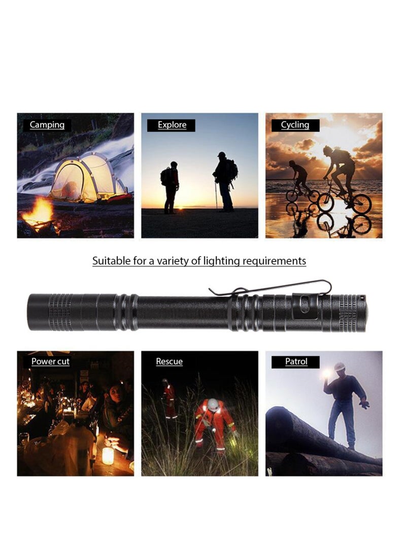 AROAQ Led Pocket Pen Light, Usb Rechargeable Mini Led Flashlight, Dual Light Source Pocket Small Handy Led Torch Pen, Perfect Flashlights For Inspection, Work, & Repair  - Image 3