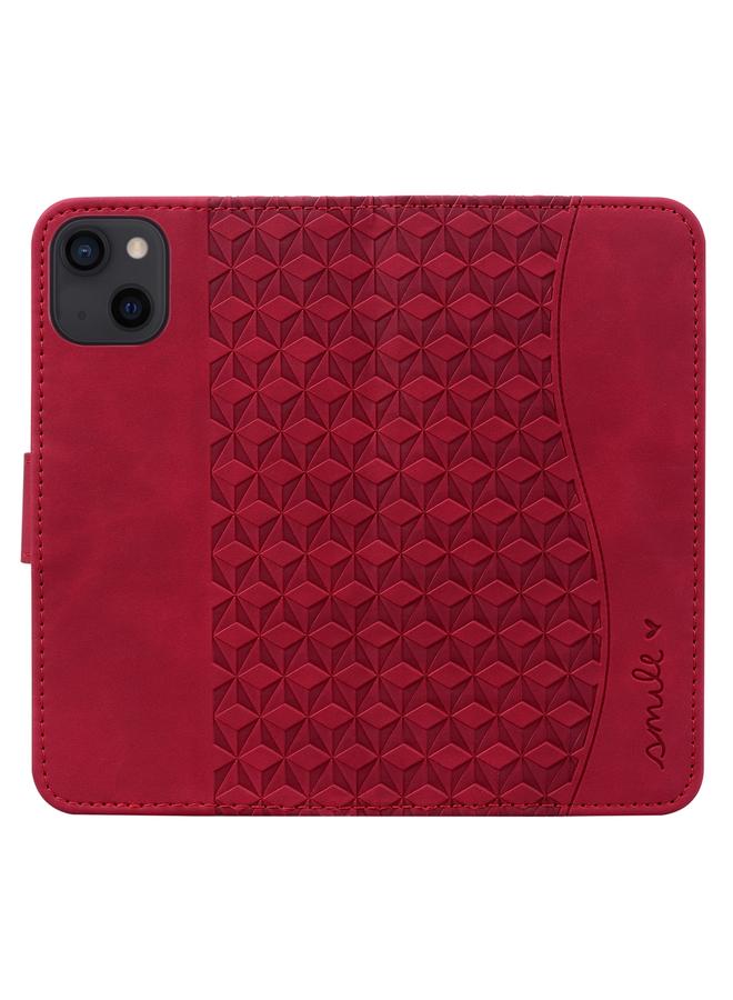 S-TOP Case For iPhone 14 Plus Business Diamond Buckle Leather Phone Case with Lanyard - Image 3