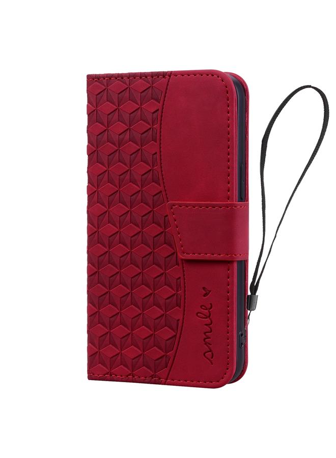 S-TOP Case For iPhone 14 Plus Business Diamond Buckle Leather Phone Case with Lanyard - Image 2