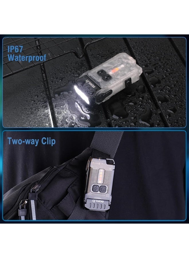 EDC V15 Mini EDC LED Flashlight - USB-C Rechargeable (White Fluorescence), Clip & Magnetic Bright Warm Work Light, Portable Pocket Camping Lantern for EDC & Outdoor Use - Image 5