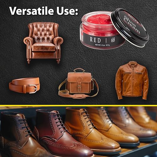 KELLYS Kelly's Red Shoe Polish 1.5 oz - Professional Leather Shoe Cream - Image 4