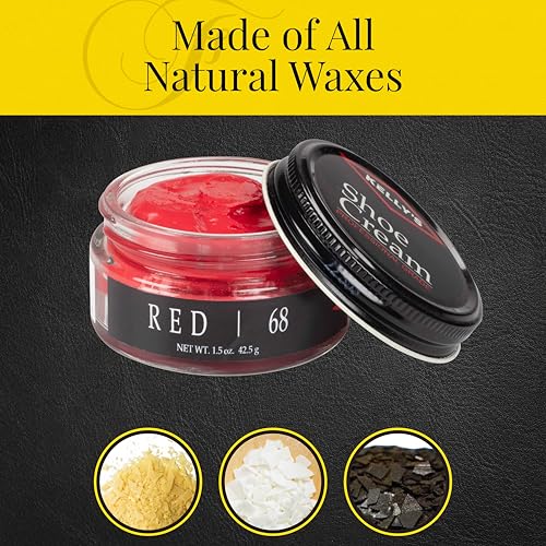 KELLYS Kelly's Red Shoe Polish 1.5 oz - Professional Leather Shoe Cream - Image 3
