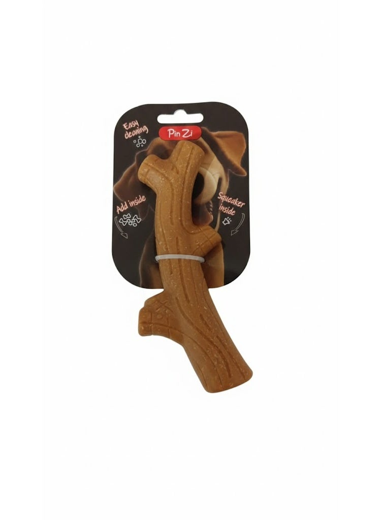 Durable Stick Chew Toy for Dogs, Safe Alternative to Real Branches, Easy Cleaning.