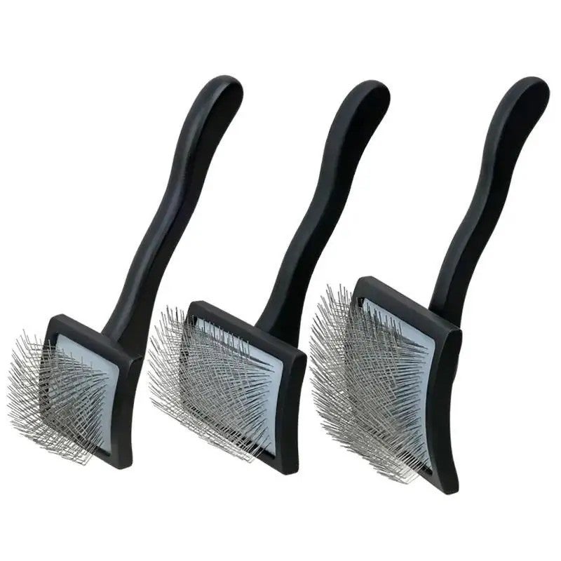 Y&D New Pet Grooming Brush for Dogs & Cats - Wooden Handle Slicker Brush with 2.5cm Long Needles - Image 1