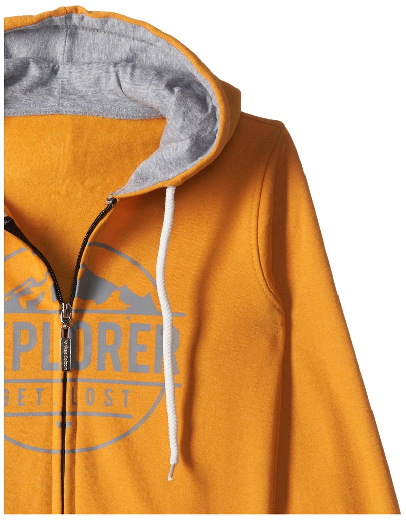 T2F Cotton Hooded Neck Regular Fit Sweatshirt (Boys-SS_35_Yellow_9-10 Years) - Image 3
