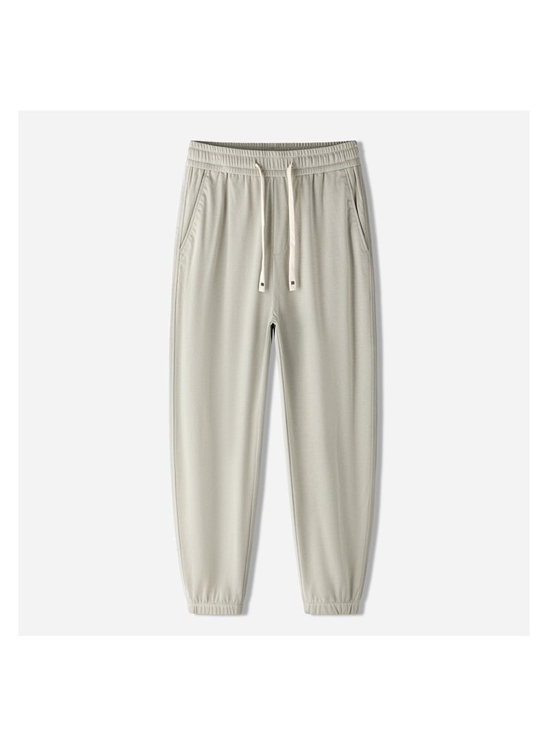 Fashionable Men's Casual Minimalist Style, Easy Matching Foot Binding Sweatpants  - Image 1
