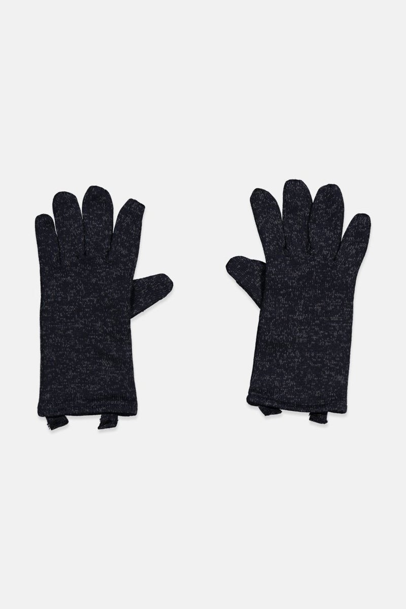 Tchibo Men 1 Piece Knitted Fleece Gloves, Navy - Image 1