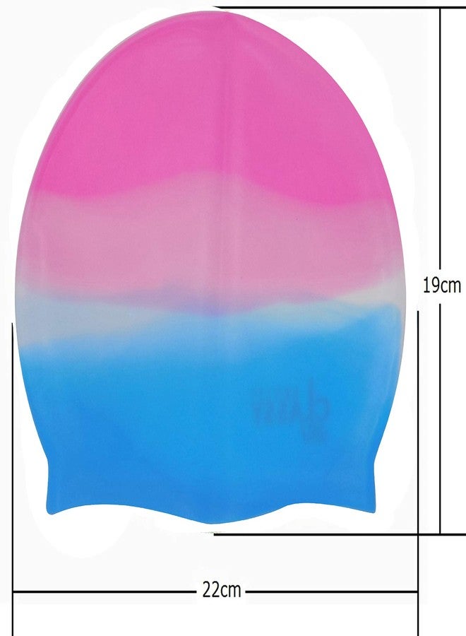Ekan Long and Short Hair Swim Cap Waterproof Silicone Swimming Cap for Adult Woman and Men Kids (5 Year) Keeps Hair Clean with Ear Protector 20 Gram Pack of 1 (Purple) - Image 2
