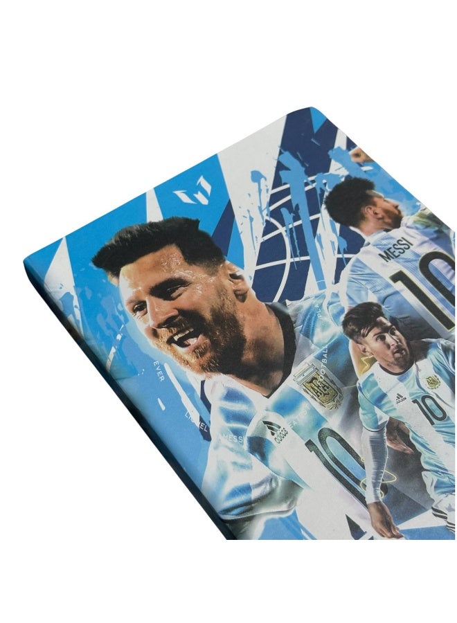 Messi Notebook with Strap, 100 Sheets, A5 - Image 4