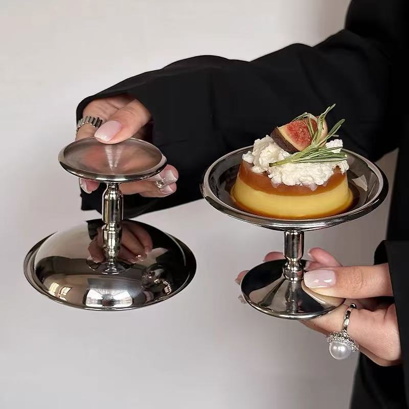 Ns Cafe Blogger Model Room Vintage 304 Stainless Steel Goblet Dessert Cup Ice Cream Pudding Milk Frozen Bowl I - Image 3