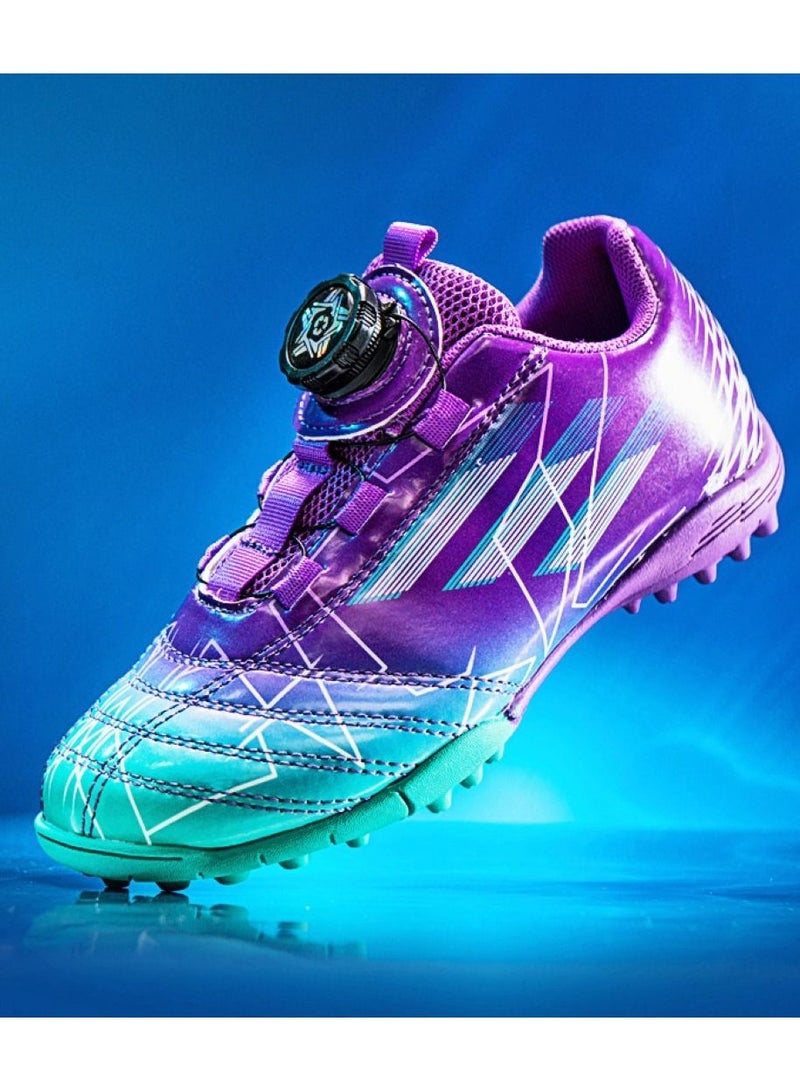 Loquat Low-Top Competition Sports Football Shoes Purple/Blue  - Image 1