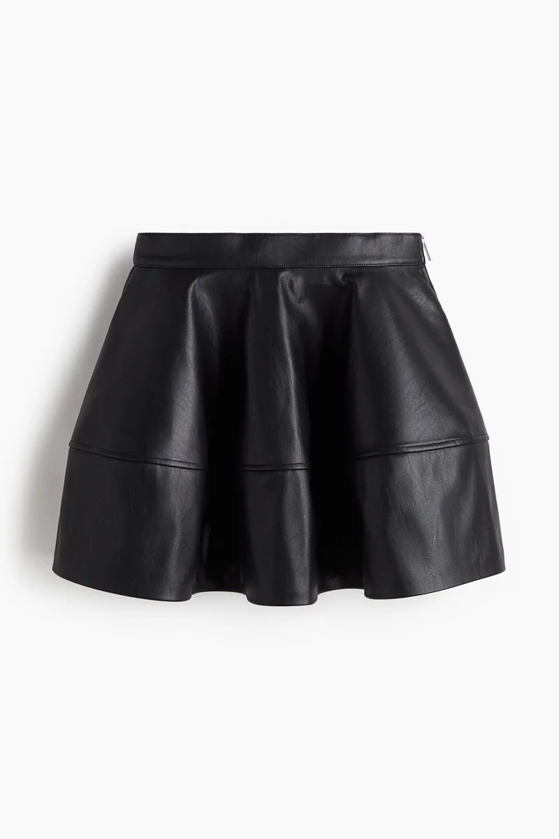H&M Coated mini skirt