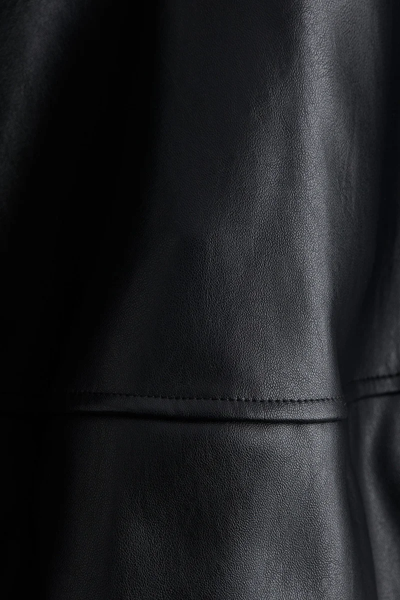 H&M Coated mini skirt