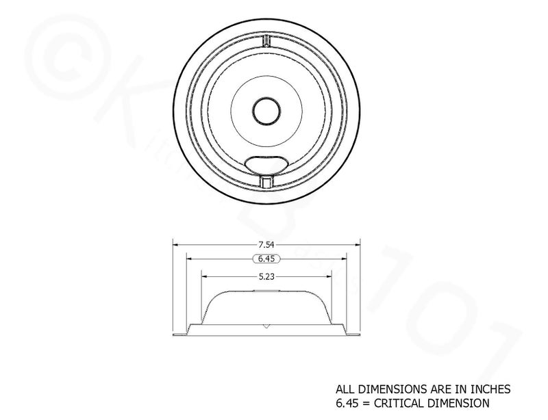 Kitchen Basics 101 Made in the USA 119204XZ Style B Chrome 4 Pack Drip Bowls 3 Small 6” and 1 Large 8” Replacement for GE WB31T10010 and WB31T10011 - Image 5