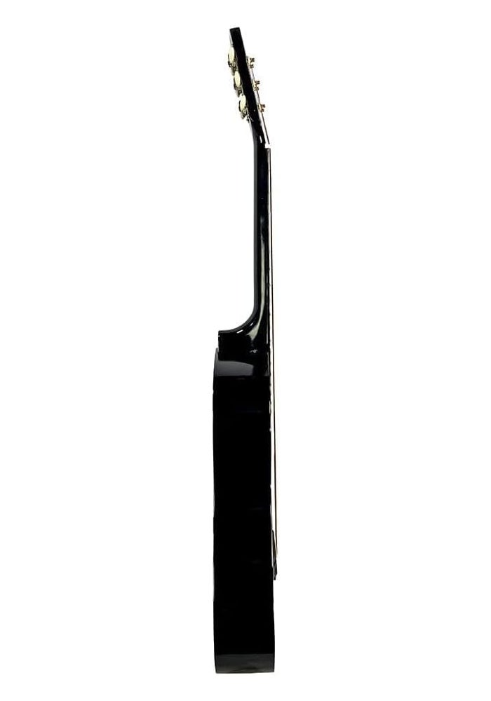 MegArya 41-Inch Acoustic Guitar Set with Gig Bag, Strap & Picks - Black - Image 3