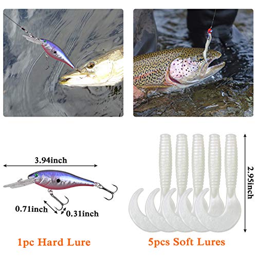 SILANON Saltwater Fishing Gear Kit, 161pcs Saltwater Surf Fishing Tackle Set Saltwater Lures Pyramid Sinkers Leaders Hooks Swivels Slip Bobbers Ocean Surf Fishing Gear Accessories - Image 3