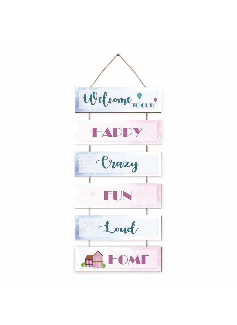 Paper Plane Design PAPER PLANE DESIGN Front Door Decor Wood Hanging Sign Wall Decorations for Home (Style-6)  - Image 1