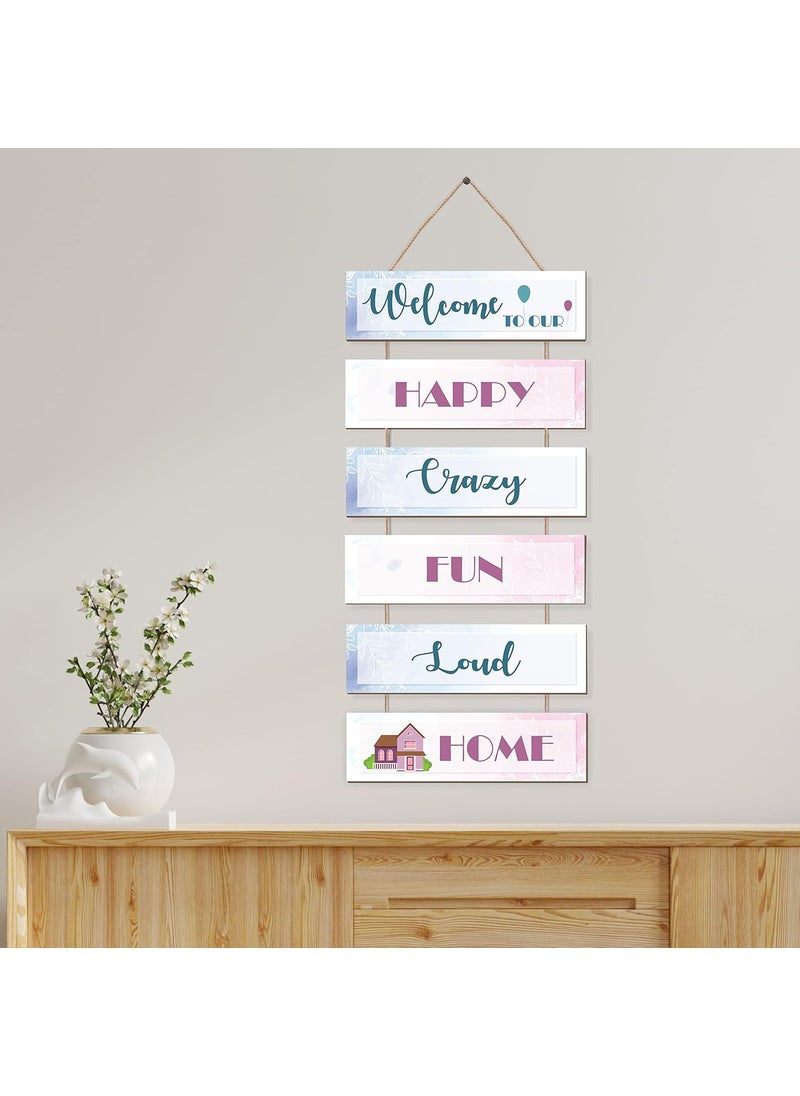 Paper Plane Design PAPER PLANE DESIGN Front Door Decor Wood Hanging Sign Wall Decorations for Home (Style-6)  - Image 2