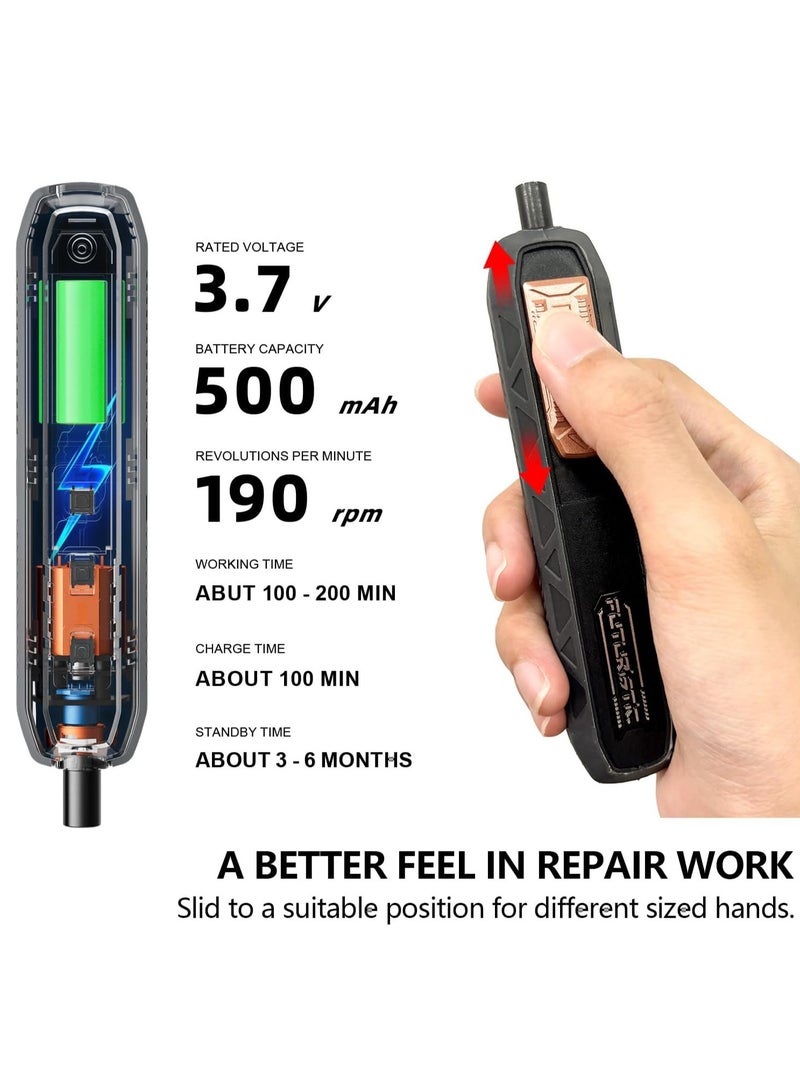 Electric Mini Screwdriver Set – Rechargeable Precision Tool for Electronics & DIY  - Image 4
