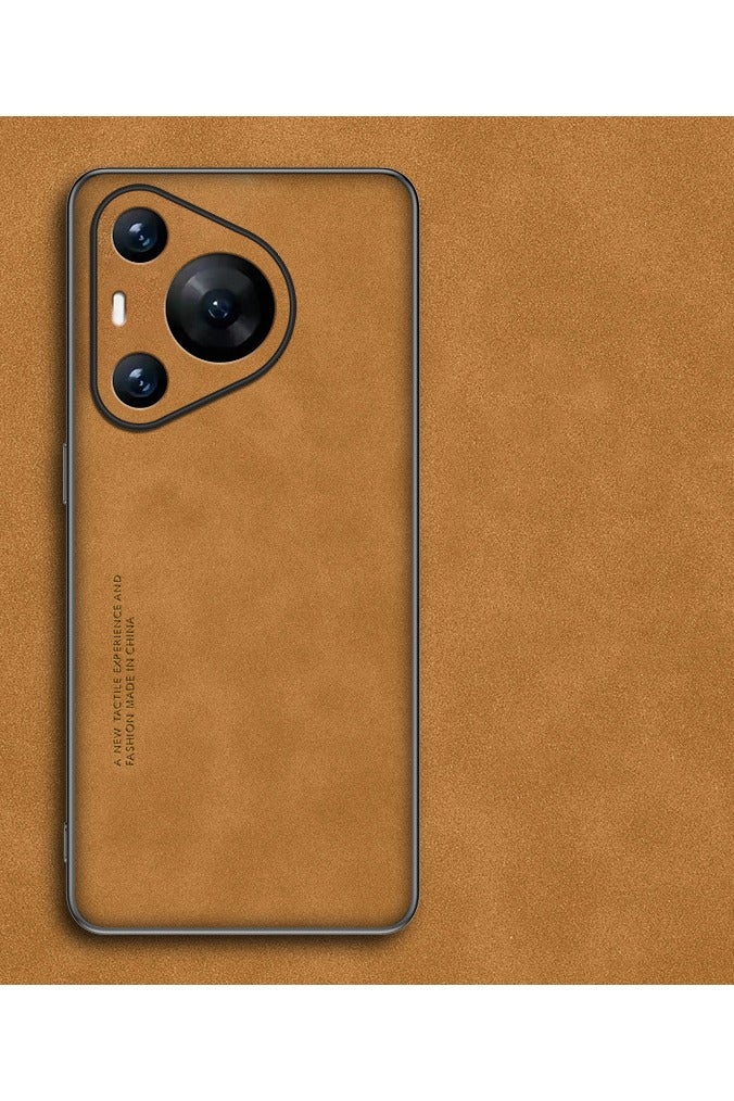 عام غطاء هاتف كلاسيكي أنيق من جلد PU - سطح غير لامع ثلاثي الطبقات من TPU السيليكوني الناعم، متوافق مع هواوي بورا 80 برو، مقاوم لبصمات الأصابع مع حماية قوية لكامل الجسم.