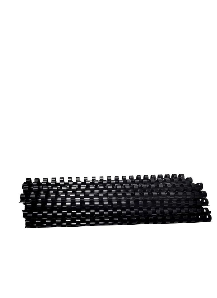 SUPER DEAL 100-Piece Binding Combs 8mm Black  - Image 2