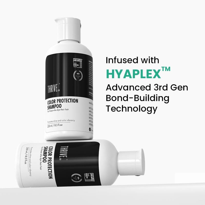 THRIVECO Color Protection Shampoo | For Dye & Color Treated Hair | Bond Building Tech HYAPLEX™ & Hyaluronic Acid | Promotes Shine & Color Vibrancy | For Men & Women (250 ml) - Image 3
