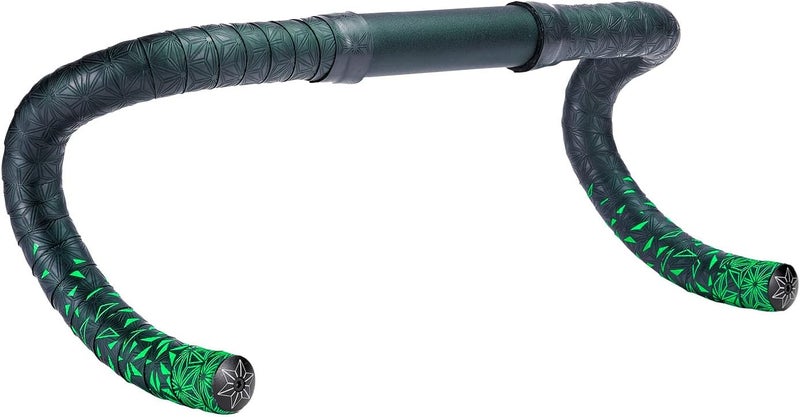 Supacaz Handlebar Tape – Super Sticky Kush Star Fade Bike Bar Tape – Neon Green – Road Bicycle Wrap - Image 3