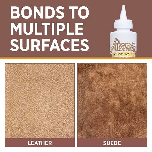 Aleene's Leather & Suede Glue, Adhesive For Crafts, Embellishments, Light Repairs, Leather Projects 4 fl oz - Image 4