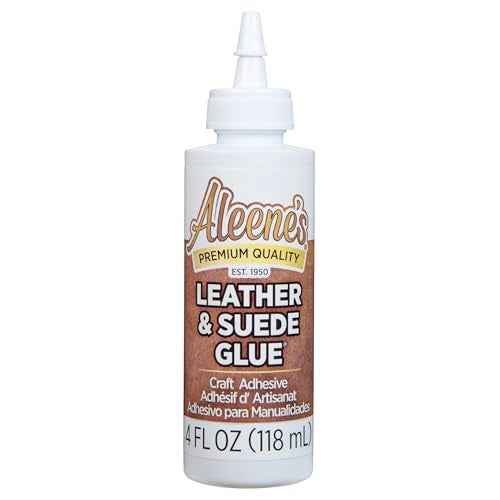 Aleene's Leather & Suede Glue, Adhesive For Crafts, Embellishments, Light Repairs, Leather Projects 4 fl oz - Image 1