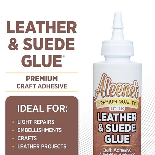 Aleene's Leather & Suede Glue, Adhesive For Crafts, Embellishments, Light Repairs, Leather Projects 4 fl oz - Image 2
