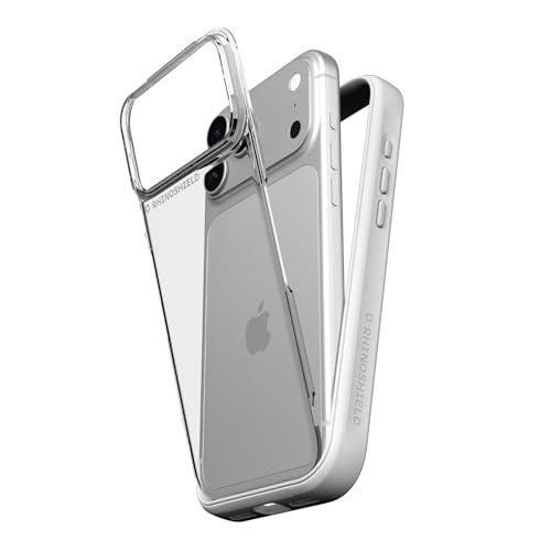 RHINOSHIELD غطاء هاتف RhinoShield متوافق مع iPhone 17 Pro Max موديل NX واقي مطاطي معياري مع لوحة خلفية مقاومة للصدمات مع حماية من السقوط بمعايير عسكرية باللون الأبيض - Image 1