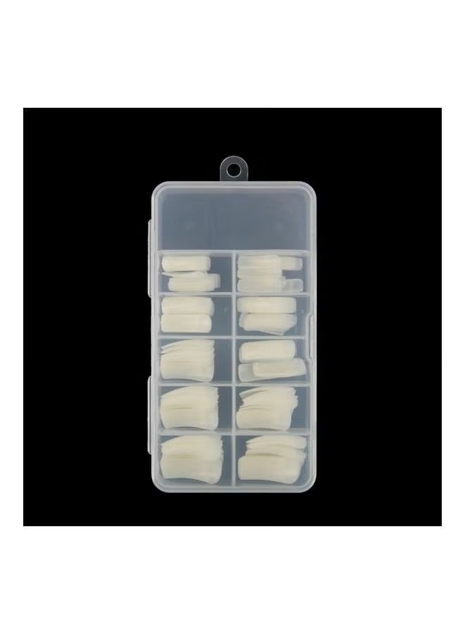 أوريتي 100 قطعة من الأظافر الكاذبة أبيض - Image 3