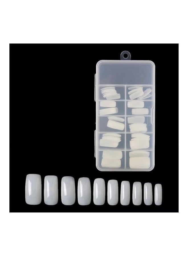 أوريتي 100 قطعة من الأظافر الكاذبة أبيض - Image 5