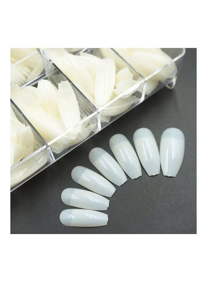 أوريتي 100 قطعة من الأظافر الكاذبة أبيض - Image 4