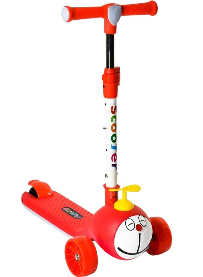 Toy Box 3 Wheel Scooter for Kids Adjustable Handlebars Kick Scooter for Boys and Girls 