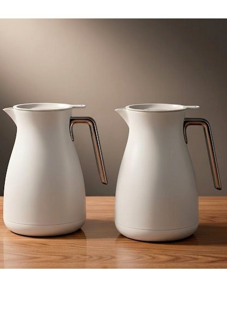 An attractive coffee and tea refrigerator thermos set with an elegant design 1L/1L
