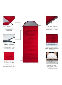 Cool Baby Style COOL BABY Camping Sleeping Bag   Lightweight Cotton Sleeping Bag 185cmx75cm with Compression Bag  - Image 2