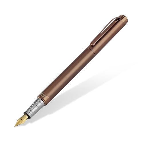 Oliver Inspire Coffee Fountain Pen with T Box | Full Brass Body | No.5 Iridium Tip | Premium Plated Trims | Smooth Ink Cartridge System - Image 2