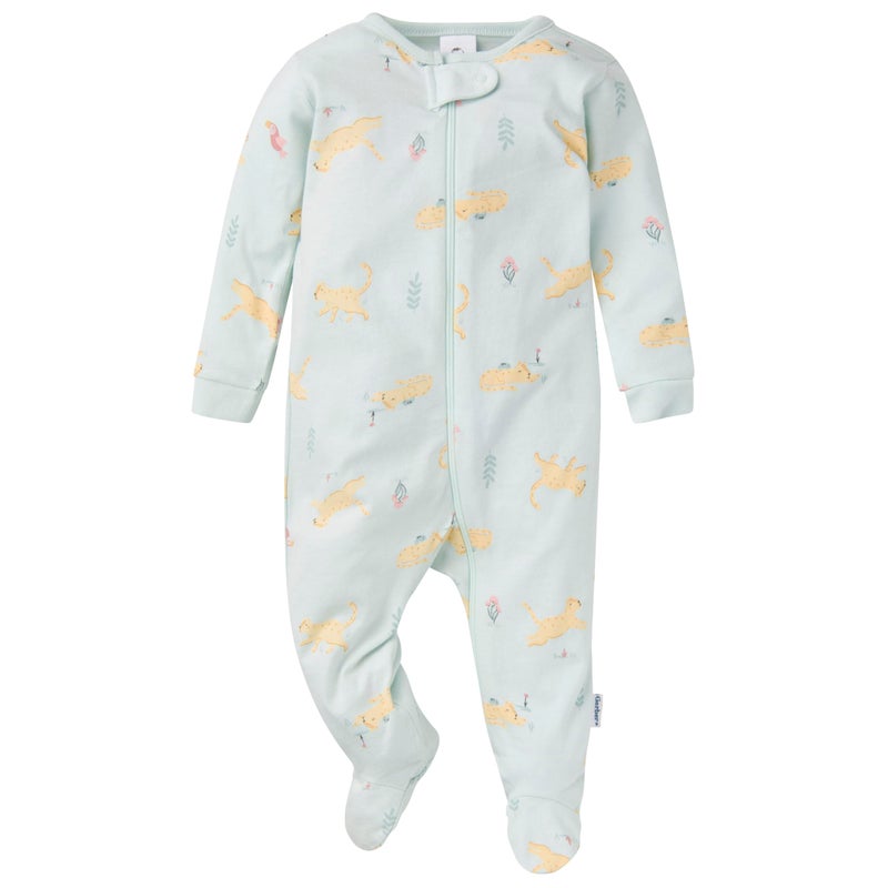 Gerber Baby Girls' 4-Pack Sleep 'N Play Footie, Leopard, 0-3 Months - Image 2