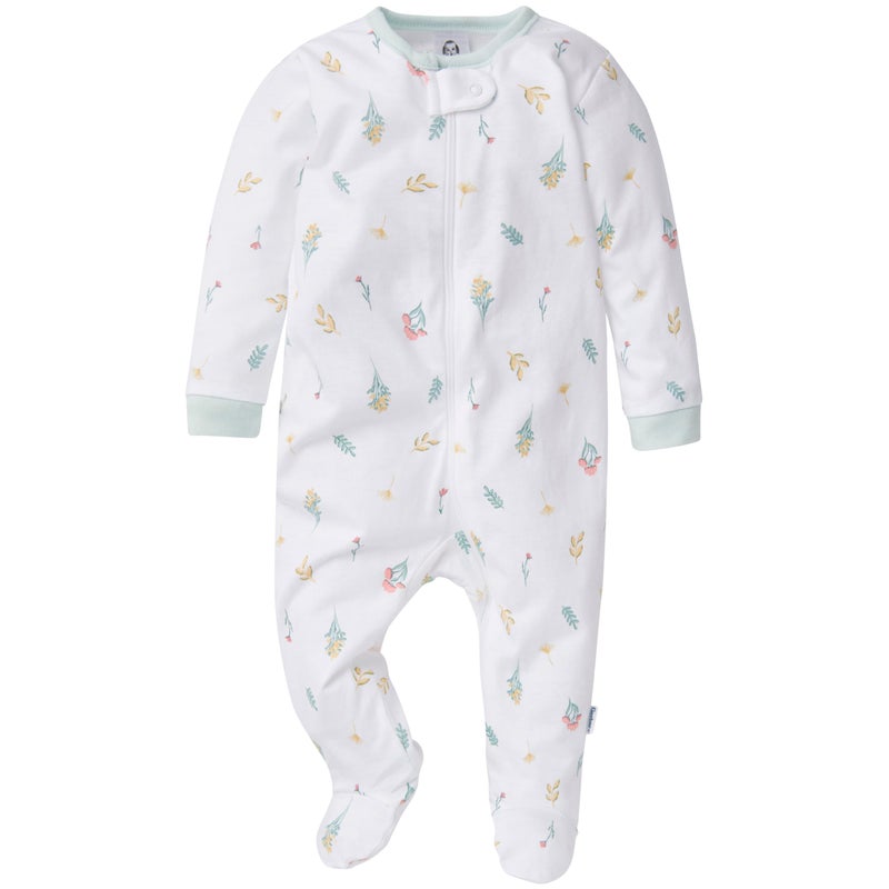 Gerber Baby Girls' 4-Pack Sleep 'N Play Footie, Leopard, 0-3 Months - Image 4