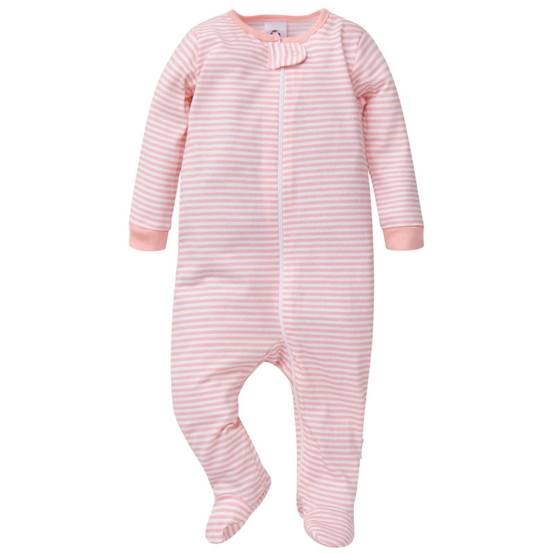 Gerber Baby Girls' 4-Pack Sleep 'N Play Footie, Leopard, 0-3 Months - Image 5