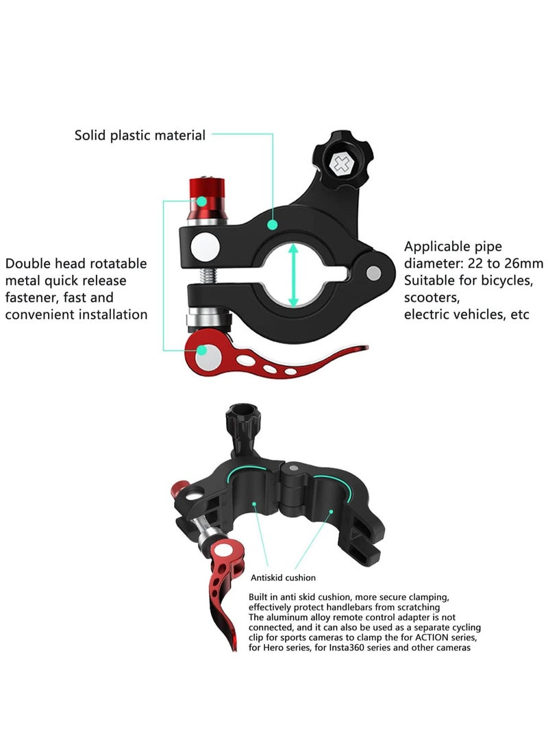 SYOSI Bike Holder Bar Hand Mount Bicycle Holder Bracket Compatible with DJI RC Pro and for DJI Smart Controller Or Action Cameras  - Image 4