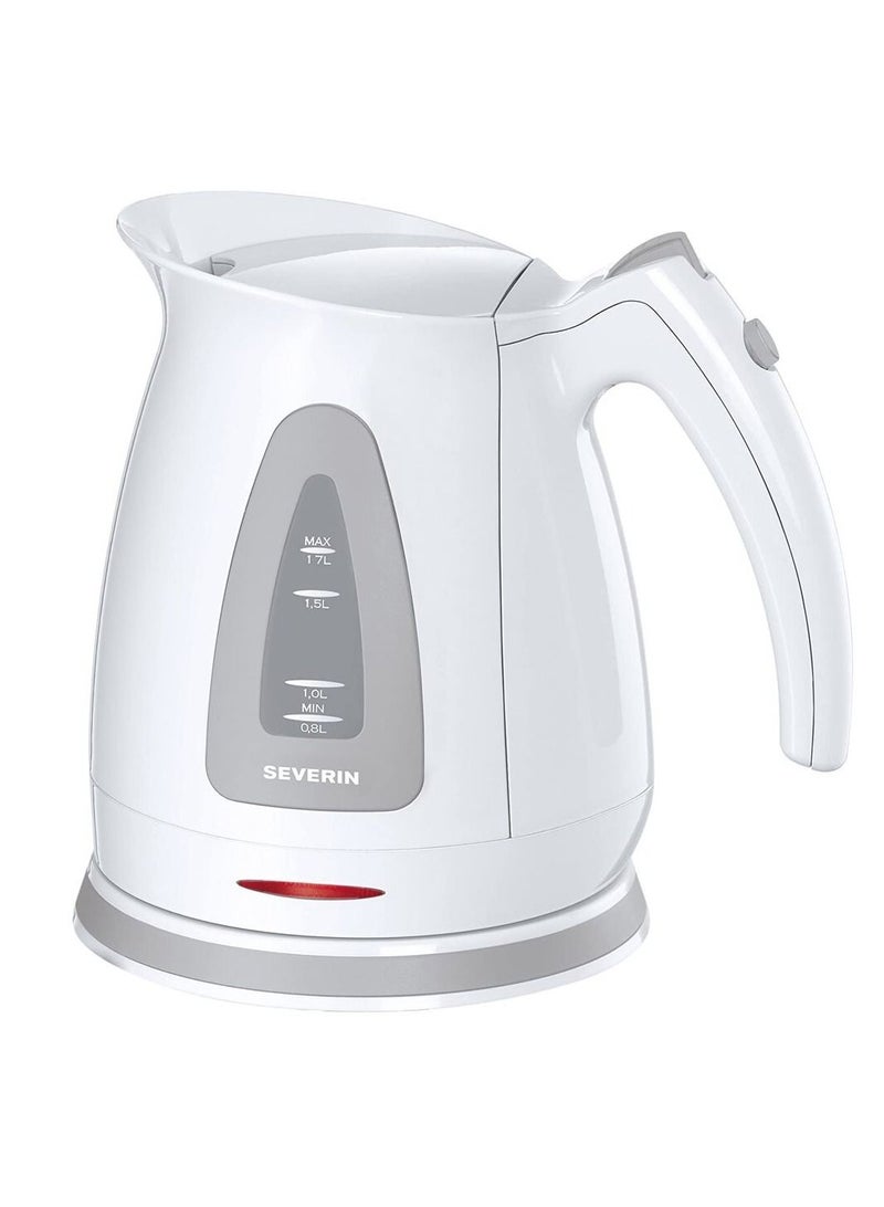 Severin Electric cordless kettle 1.7 liter 3000w wk 3312 white - Image 2