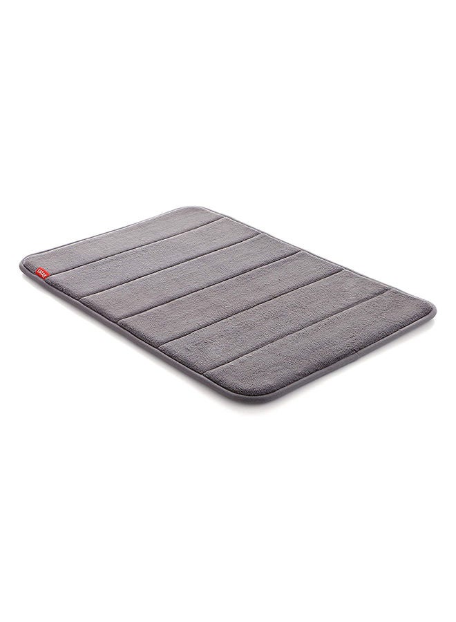 TATAY Bath Mat Nuvola Grey Anti-Slip Highly Absorbent, 100% Microfiber, 40 cm x 60 cm - Image 1