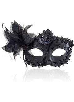 The Bros Black Masquerade Mask For Women  - Image 1