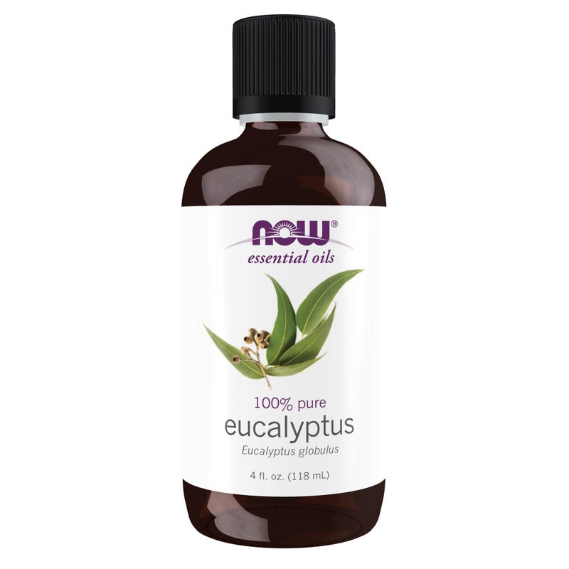 Now Foods NOW Essential Oils, Eucalyptus Oil, Clarifying Aromatherapy Scent, Steam Distilled, 100% Pure, Vegan, Child Resistant Cap, 4-Ounce - Image 1